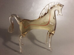 Murano glass horse figure statue with a little damage