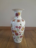 Zsolnay butterfly pattern porcelain vase