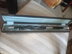 For small users! Rare conductor's baton in its original box, with silver decoration