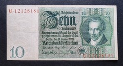 Németország 10 Márka 1929, VF