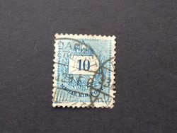 1890-91 Színes számú krajcáros 10 kr. E12 : 11 3/4  (Bu)dapest G3