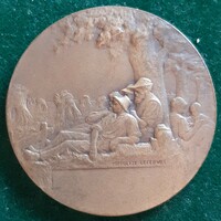 Lefebvre, hippolyte: agriculture, French medal, Art Nouveau, art nouveau