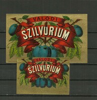 Cí­mke-Szilvórium-2 db -szilvapálinka