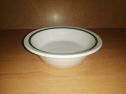 Alföldi porcelain green striped compote pickle plate bowl (32/d)