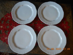 Zsolnay fehér lapos tányér I