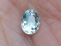 Extra gorgeous! Real, 100% product. Extra light blue aquamarine gemstone 0.87ct (vvs)! Value: HUF 43,500