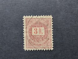 1888 Fekete számú krajcáros 3 Ft.  G3