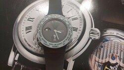(K) atop world time quartz wristwatch