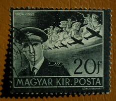 1942. Deputy governor's mourning stamp 4 pieces, one misprint - stamped