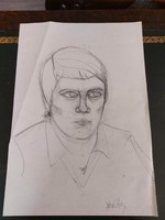 Férfi ceruza portré