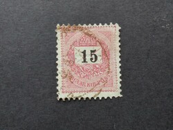 1889 Fekete számú krajcáros 15 kr. B 11 1/2 G3