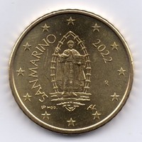 San Marino 50 eurócent, 2022, aUNC