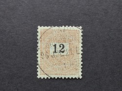 1889 Black numbered 12 kr. E 12 : 11 3/4 g3