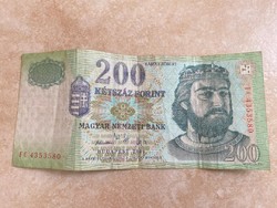 HUF 200 banknote fc 2006 (another piece)
