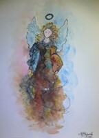 Guardian Angel ~ watercolor painting