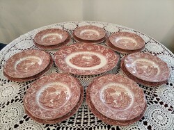 English pink tableware in perfect condition