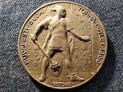 Budapesti (Budai) Torna Egylet 1869 Botond Berán Lajos 40,5mm bronz emlékérem (id79281)