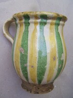 Csákvár silke Hungarian xix. Century. Glazed ceramic 14.5 cm