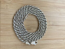 Twisted silver necklace