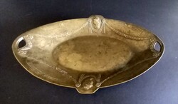 Art Nouveau bowl center table copper negotiable art new