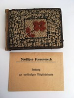 RAD fotóalbum - náci fotóalbum - Deutsches Frauenwerk igazolvány R.A.D.