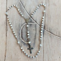 Règi pearl rosary necklace