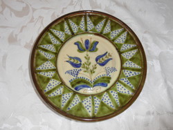 Danko abony green ceramic wall plate