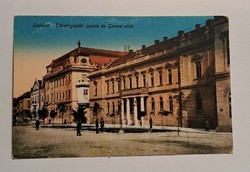 Szolnok Court Palace and Gorove Street postcard