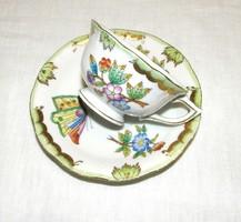Herend Victoria patterned coffee cup with bottom