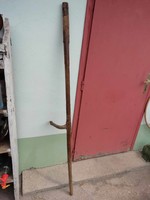 160 cm old snake head scythe handle