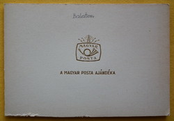 Bélyegfüzet lapok a képek szerint - 1969. Balaton, füzetlapok tasakban,