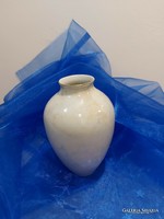 Hollóházi porcelán irizáló váza