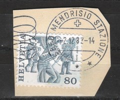 Cutouts 0232 (Switzerland) mi 1107 railway station stamp €0.80