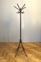 Nice condition art deco stable antique wooden standing coat hanger 190 cm