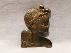 Silver Large Brooch, 49 grams, Afro Mother with Child