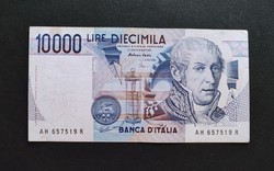 Olaszország 10000 Lire / Líra 1984, VF