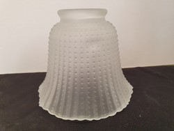 Frilled glass lampshade