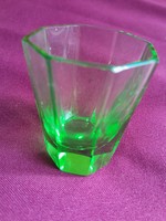 Zöld Antik pálinkás pohár