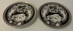 Limited edition porcelain wall plates designed by László Jurcsák Hollóháza