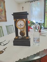 French 4-column table clock 47 cm