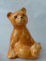 Bodrogkeresztúr big teddy bear, porcelain figure
