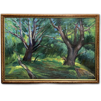 János Seres (1920-2004) floodplain trees, 1992 (oil-wood) /invoice provided/