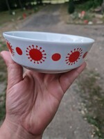 Napocskás Centrum varia mintás alföldi porcelán csalamádés kompótos tányér tálka