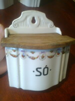 Zsolnay: old salt container in good condition
