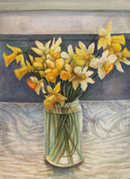 György Marosvár: daffodils in glass, April 1991
