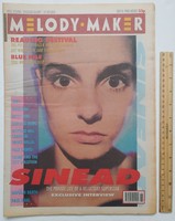 Melody Maker magazin 90/9/8 Sinead O'Connor Blue Nile INXS City Solution Napalm Death Neil Young