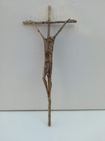 Erwin Huber marked Bronze Crucifix in 1983.