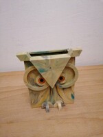 Russian plastic pen holder in the shape of an owl