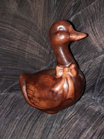 Painted ceramic figure goose