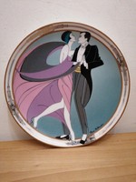 The tango dancers by marci mcdonald porcelain plate